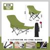 Silla Plegable para Exterior, Silla Reclinable y para Sentarse Portátil para Oficina, Descanso para el Almuerzo, Silla Lounge, Silla de Luna Ajustable de Tres Velocidades con Reposapiés