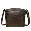 Nova Bolsa de Balde Multicamadas para Exterior com Personalidade Bolsa de Ombro Único Cor Sólida Retro Simples Bolsa Transversal Versátil da Moda