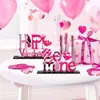 Decoración de San Valentín de Madera Romántica Decoración de Centro de Mesa Letrero Amor Madera Letrero de Mesa Adorno de Mesa de Madera Decoración