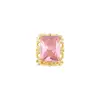 Celebridade Cyber Arte de Unhas Joias de Zircônia Super Brilho Gota d'Água Diamante Quadrado Cor Luz de Luxo Metal Armadura de Noiva Joia de Unha com Diamante Vazado