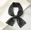 Pañuelo Pequeño Estampado Estilo Coreano para Primavera y Otoño para Mujer, Pequeño Adorno de Cinta, Pañuelo para Atar Bolsos, Lazo al por Mayor, Estilo Chanel