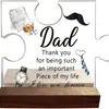 Regalo de Día del Padre Transfronterizo Más Vendido Adorno de Exhibidor Acrílico Pantalla de Escritorio Regalo de Día del Padre Hecho a Medida para Papá Manualidad