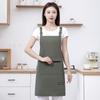 Nuevo Delantal Impermeable de Lona para Cocina, Cocina Casera, a Prueba de Aceite, Anti-Manchas y Resistente a las Manchas, Delantal para Hombre y Mujer, Ropa de Trabajo con Texto Imprimible