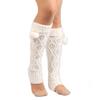 Calcetines de Lana Transfronterizos, Calentadores de Pies Tejidos, Leggings Lindos con Forma de Diamante Europeos y Americanos con Bolas de Pelo, Cubrepiés con Bolas de Pelo, Calentadores de Piernas