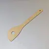 Espátula de bambu com cabo longo, espátula de bambu para panelas antiaderentes, espátula especial para cozinhar, conjunto de colher e espátula de cozinha, colher de bambu