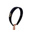 Pinza para el pelo de Metal con Letra Negra y Terciopelo Negro Ins2026 Coreana, Pinza de Garra de Moda Estilo Chanel, Pinza para Flequillo, Accesorio para el Cabello