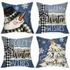Fronhas Personalizadas de Venda Quente Transfronteiriça para Comércio Exterior, Decoração de Feriado para Sala de Estar, Sofá, Quarto, Almofadas, Travesseiros e Capas de Almofada de Natal