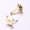 Aretes de Acero de Titanio, Piercings de Labio, Piercings de Lengua, Joyería para Piercings de Oreja, Accesorios Simples de Acero Inoxidable para Piercings, Venta al por Mayor Transfronteriza