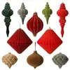 Bolas de Navidad Aterciopeladas de Tamaño Grande, Multicolor, de Forma Única, Adornos Navideños Pintados para Árbol, Bolas Decorativas para Ambiente Festivo, Personalizables