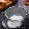 Filtro de Harina de Acero Inoxidable para Hornear Tamiz Filtro de Malla para Leche de Soya Colador de Cocina Malla Binaural Fugas Malla de Fritura para Snacks y Papas
