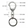 Llavero de Metal Aleación de Zinc Hebilla Pequeña Tipo C Hebilla de Ocho Hebilla Giratoria Juguete DIY Accesorios de Ferretería para Llaveros de Muñecas