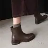 Botas Martin Adelgazantes Peludas para Mujer 2026 Nuevo Otoño Invierno Marrón Merade Botines Cortos para Mujer Suela Gruesa Botas Adelgazantes Británicas para Mujer