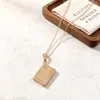 Estilo Coreano Simple y Fresco Cadena para Clavícula Estilo Frío Collar de Flor Acero de Titanio Nueva Moda Collar Versátil Lujo Ligero para Mujer
