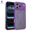 Funda magnética para teléfono adecuada para Apple 18Promax con tacto similar a la piel, 17Pm Agujero fino Semitransparente Mate 16 Funda protectora Venta al por mayor