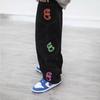Pantalones vaqueros de estilo urbano Fried Street para hombre, de marca de moda, estilo hip hop, rectos, holgados, informales, con múltiples bolsillos, de gran tamaño.