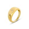 Anillo de diseño de circonita con incrustaciones de viento frío para mujer, estilo Joker, de acero de titanio transfronterizo, resistente a la decoloración, joyería al por mayor, Europa y Estados Unidos