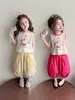 Conjunto de Verano para Niñas 2026 Nuevo Estilo Chaleco sin Mangas Pantalones Anti-Mosquitos de Dibujos Animados Bebé Conjunto de Dos Piezas de Moda de Verano para Niños