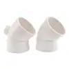 Codo de 45 grados de diámetro igual de PVC estándar nacional accesorios para tubería de drenaje de PVC Codo de 45 grados para drenaje de PVC 50/75/110/160