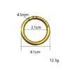 Anillo de resorte de aleación de zinc al por mayor llavero herrajes para equipaje bolso accesorios metálicos hebilla de resorte anillo de apertura transfronterizo