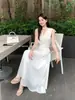 Oferta Especial Sem Devoluções/TrocasXiu Xi Xi Shisanhang Verão 2026 Vestido Renda Cintura Alta Emagrecedor 88597