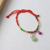 Pulseras de Cuerda de Colores del Festival del Bote del Dragón, Adornos de Zongzi de Dibujos Animados Hechos a Mano, Bolsitas de Cuerda Roja del Festival del Bote del Dragón, Venta de Liquidación