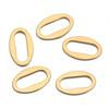 Línea plana de acero inoxidable Círculo de joyería DIY ovalado Anillo con forma de huevo chapado en vacío de 18 quilates Anillo en forma de O Collar Pendientes Accesorios para zapatos