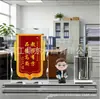 Creación de un Banner para Agradecer a los Maestros, un Regalo del Día del Maestro, Adorno Portaplumas de Temporada de Graduación, Regalo Conmemorativo de Cristal