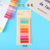 Nuevas pegatinas de índice de color Morandi, notas adhesivas de color transparente, venta al por mayor, lindas etiquetas de clasificación para estudiantes, nota transparente