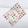 Conheça doces finos resistentes simples pintados à mão adesivos de unhas de bola de cristal fofos adesivos de unhas estilo retrô de Natal