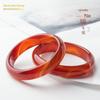Pulseira de ágata vermelha natural com padrão de cor primária, pulseira de ágata vermelha para ano de nascimento para enviar para a namorada, fornecimento ao vivo por atacado
