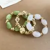 Accesorio de Vacaciones: Pulsera Multicolor de Cuentas de Cristal y Perlas de Arroz de Múltiples Capas, Joyería de Mano Bohemia Lujosa y de Alta Gama
