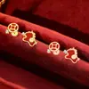 Pendientes Año Nuevo 2026 Año del Caballo Plata Pura Estilo Chino Zodiaco Pendientes de Caballo Lindos Joyería de Ágata Roja
