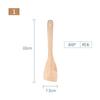 Espátula de Madera, Espátula de Bambú, Sartén Antiadherente, Sartén sin Humo, Espátula de Madera de Mango Largo, Hecha de Bambú, Resistente a Altas Temperaturas, Antibacteriana, Antimoho