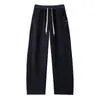 Tio Cenoura 700g Calça Curva Acolchoada com Lã 2026 Outono/Inverno Casual Versátil Calça de Perna Larga Calça Reta de Imitação de Caxemira