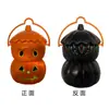 Decoración de lámpara de calabaza portátil para Halloween lámpara de calabaza iluminación LED lámpara de bruja bar KTV vestido lámpara de muñeca de doble capa