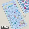 Nuevas Pegatinas de Cristal con Relieve 3D de My Melody y Hello Kitty, Pegatinas Sólidas para DIY de Fundas de Teléfono de Kitty y Cinnamoroll