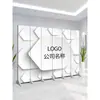 Pantalla de Oficina Personalizada Partición Pared de Fondo Empresa Negocios Bloqueo Plegable Móvil Simple Moderna Pantalla de Eventos