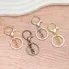 Conjunto de Três Chaveiros de Liga Galvanizada do Fabricante com Fecho Lagosta Redondo e Argolas de Chaveiro com Fecho de Oito para Acessórios de Brinquedo DIY