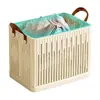 Cesta de lavandería nueva de gran capacidad, plegable y portátil, para uso doméstico, adecuada para organizar y almacenar ropa sucia en el baño