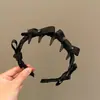 Tiara Exquisita Estilo Coreano com Laço de Strass e Pentes Envoltos, Elevando o Topo da Cabeça, Acessório de Cabelo Estiloso e de Alto Padrão