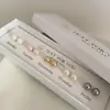 Pendientes de botón de perla de alta gama de lujo con aguja de plata S925 para mujer, Pendientes modernos simples y elegantes, Accesorios para orejas de diseño nicho al por mayor