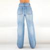 Venta Directa de Fabricantes Transfronterizos Europeos y Americanos Jeans Sueltos de Pierna Ancha para Mujer Jeans para Mujer Estilo High Street Delgado de Comercio Exterior Dropshipping