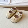 Zapatos Mary Jane de Lunares y Encaje para Bebé Niña Estilo Primavera y Otoño 2026 Zapatos Bajos Individuales con Lazos Zapatos Pequeños de Piel