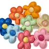 Pendientes de Expansión Florales Color-Blocking de Dopamina para Mujer, Pendientes de Temperamento Dulce y Fresco, Pendientes de Alto Valor Estilo Bosque de Verano