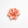 Chapéus de Adorno para Cabelo Acessórios de Vestuário Flores Costuradas à Mão em Múltiplos Ângulos Fita de Poliéster Flores Pequenas 9 Pontas Mais Strass Flores Pequenas Acessórios Decorativos