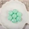 Cuentas Iridiscentes de Calabaza de 16 mm Acrílicas Chapadas con Hilo Cuentas Redondas Hechas a Mano Accesorios para Joyería con Cuentas al por Mayor