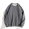 Gran Venta de Otoño desde 19.9 Marca Transfronteriza de Moda Nueva Sudadera con Cuello Redondo Estilo Americano Algodón Puro Hombro Caído Manga Larga Camisa POLO