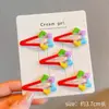 Presilhas de Cabelo Fofas de Desenho Animado para Meninas, Presilhas Bico de Pato com Bolinhas, Presilhas Laterais, Presilhas para Franja, Presilhas de Barraca de Atacado de Yiwu
