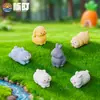 Figuras de Animales Lindos Acostados DIY Caja Ciega de Moda Accesorios de Bolsa Ciega Adornos Hechos a Mano para Escritorio