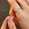 Anillo de Pareja Estrella Mar Tanabata Día de San Valentín Plata s999 Simple Lujo Ligero Diseño de Nicho Anillo para Hombres y Mujeres